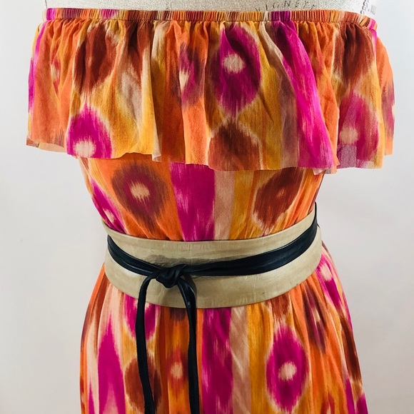 Sweet Pea Off The Shoulder Multicolored Dress - Picture 4 of 10